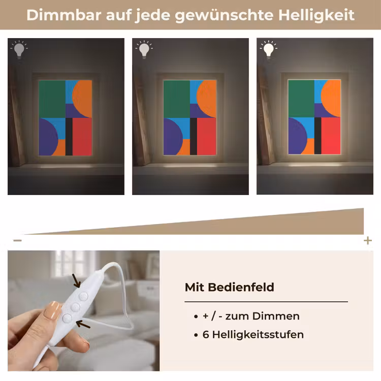 Personalisierte Lightbox - Geometrisch – Abstrakt – Formen – Farbenfroh – Modern — 8