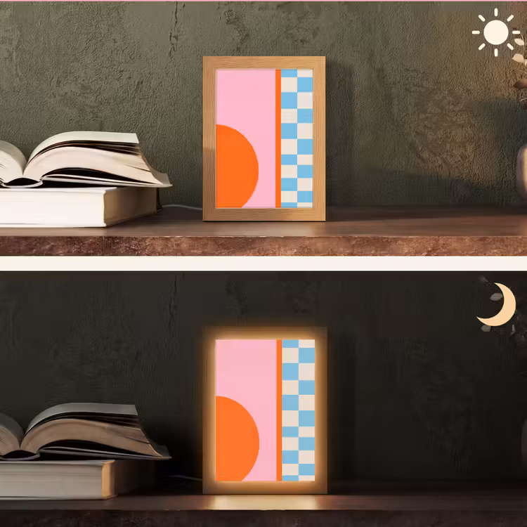Personalisierte Lightbox - Zusammenfassung – Formen – Geometrisch – Modern – Farbenfroh — 5