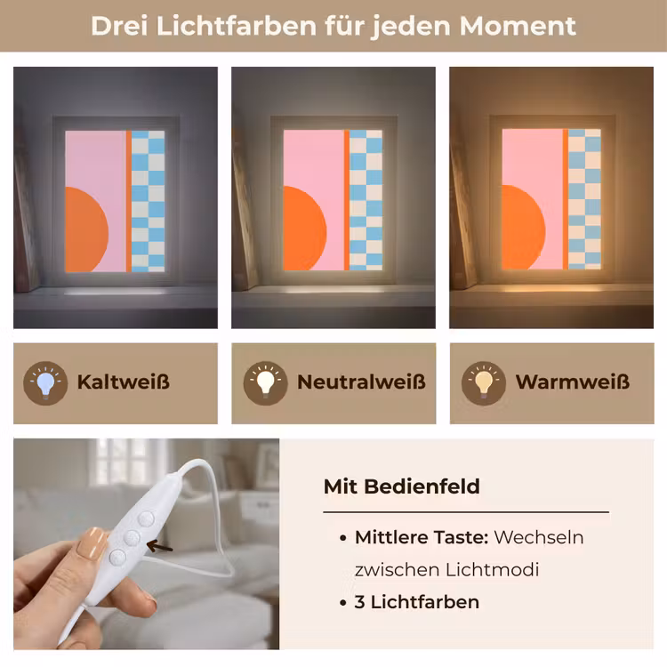 Personalisierte Lightbox - Zusammenfassung – Formen – Geometrisch – Modern – Farbenfroh — 7