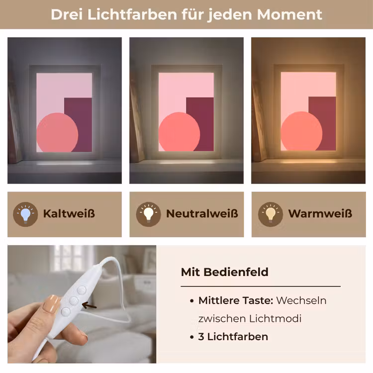 Personalisierte Lightbox - Zusammenfassung – Formen – Rosa – Modern – Design — 7