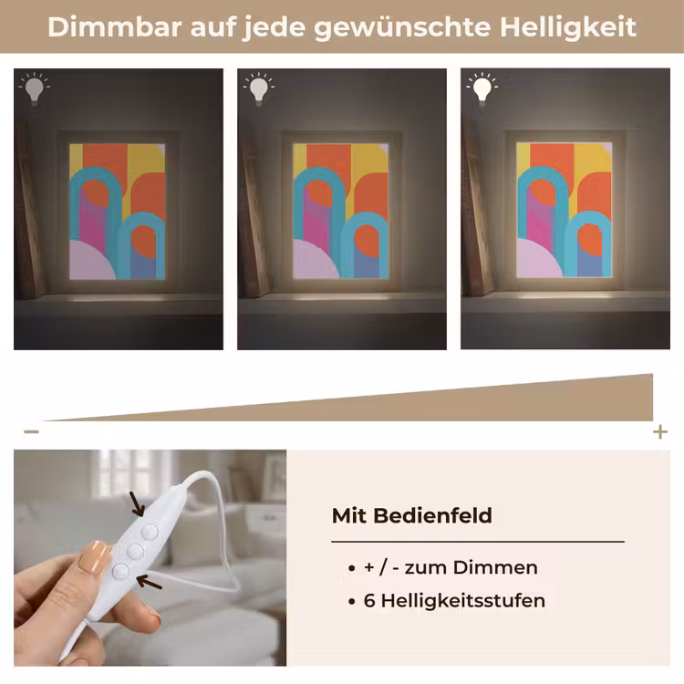 Personalisierte Lightbox - Zusammenfassung – Geometrie – Farbenfroh – Modern – Kunst — 8