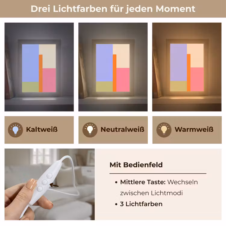 Personalisierte Lightbox - Zusammenfassung – Geometrie – Kunst – Modern – Farbenfroh — 7