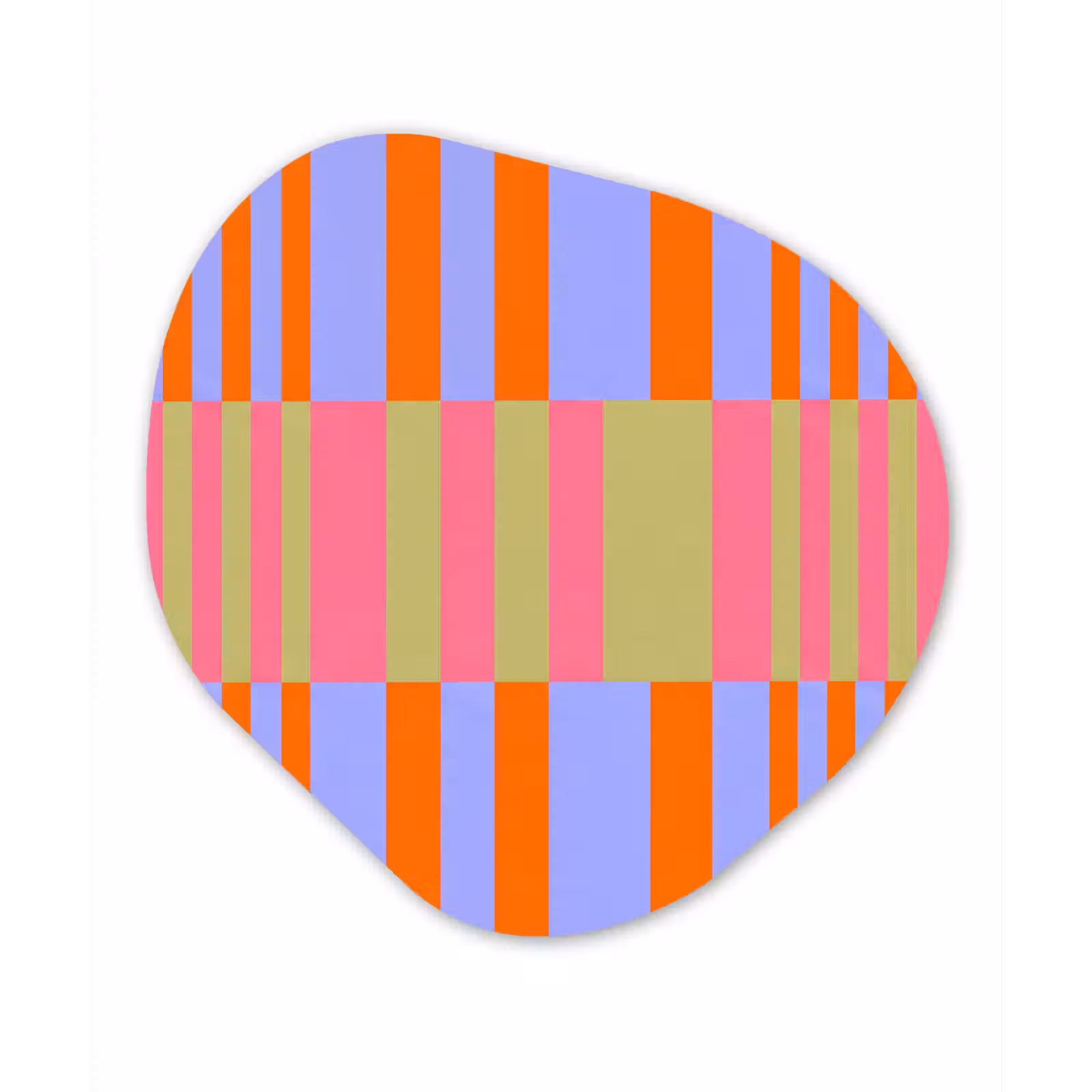 Alu-Dibond-Bild Organische Form - Zusammenfassung – Muster – Geometrisch – Farbenfroh – Modern — 1