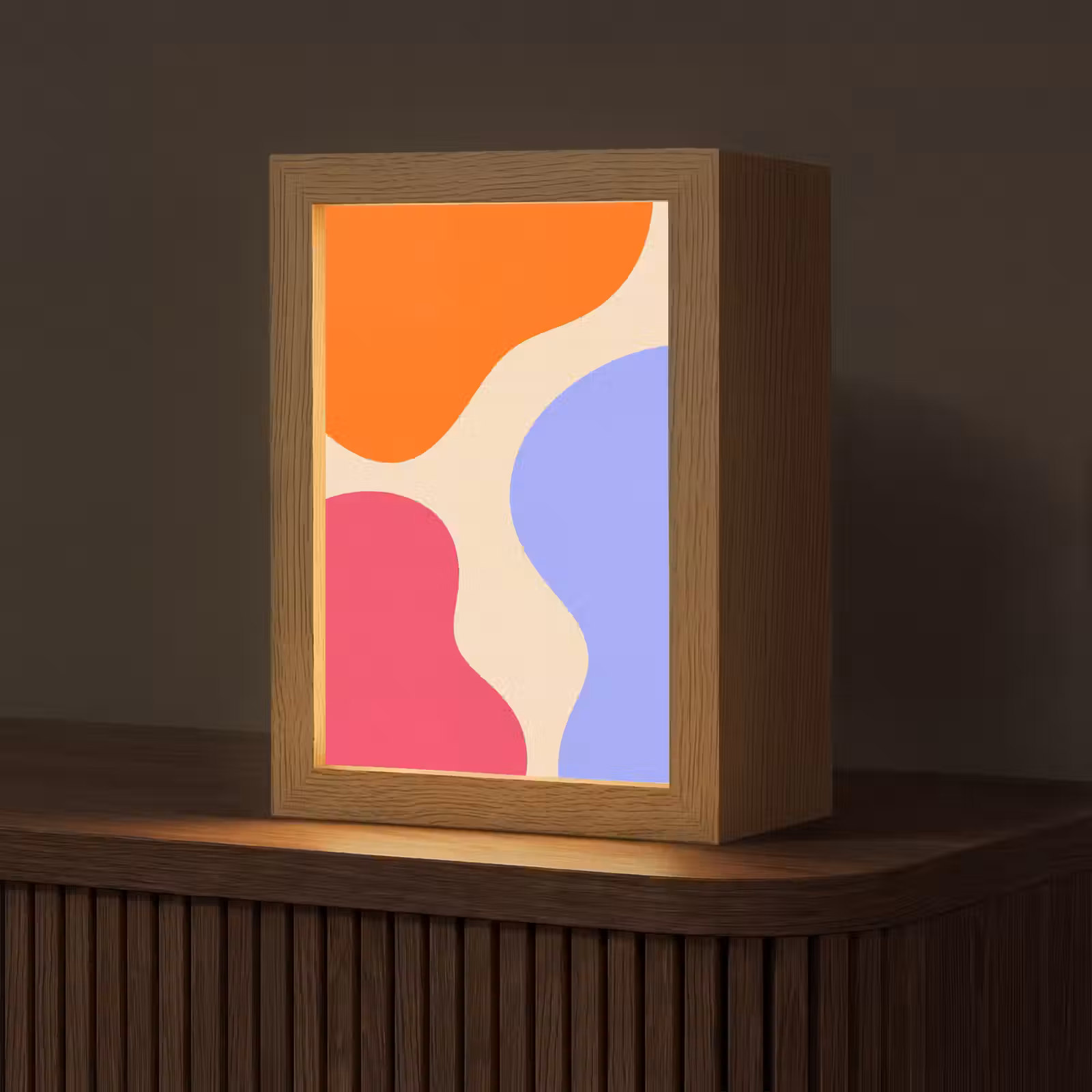 Personalisierte Lightbox - Zusammenfassung – Organische Formen – Design – Modern – Farbenfroh — 1