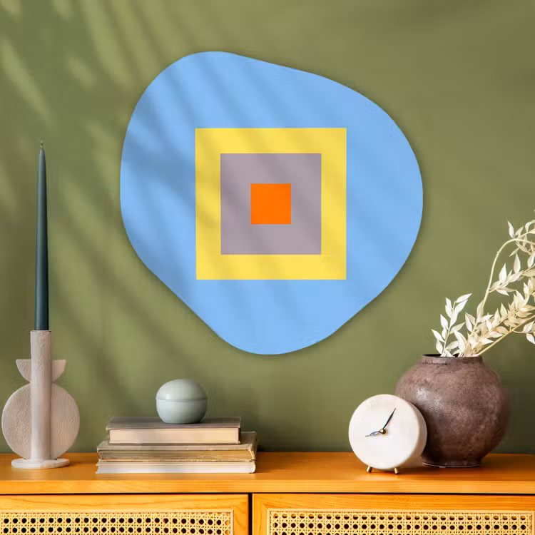 Alu-Dibond-Bild Organische Form - Abstrakt – Geometrisch – Farbenfroh – Modern – Formen — 2