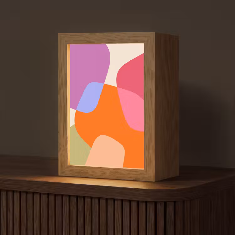 Personalisierte Lightbox - Zusammenfassung – Formen – Modern – Farbenfroh — 1