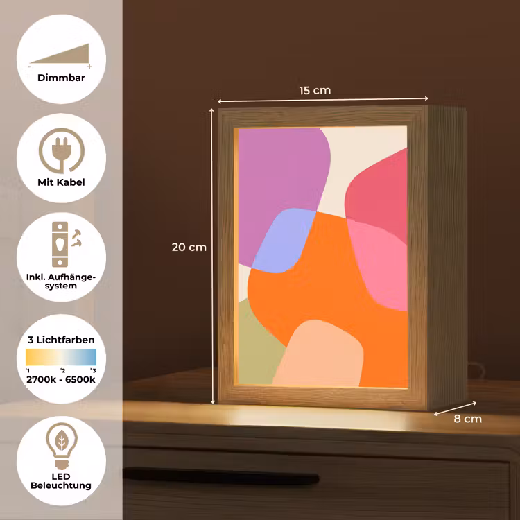 Personalisierte Lightbox - Zusammenfassung – Formen – Modern – Farbenfroh — 6