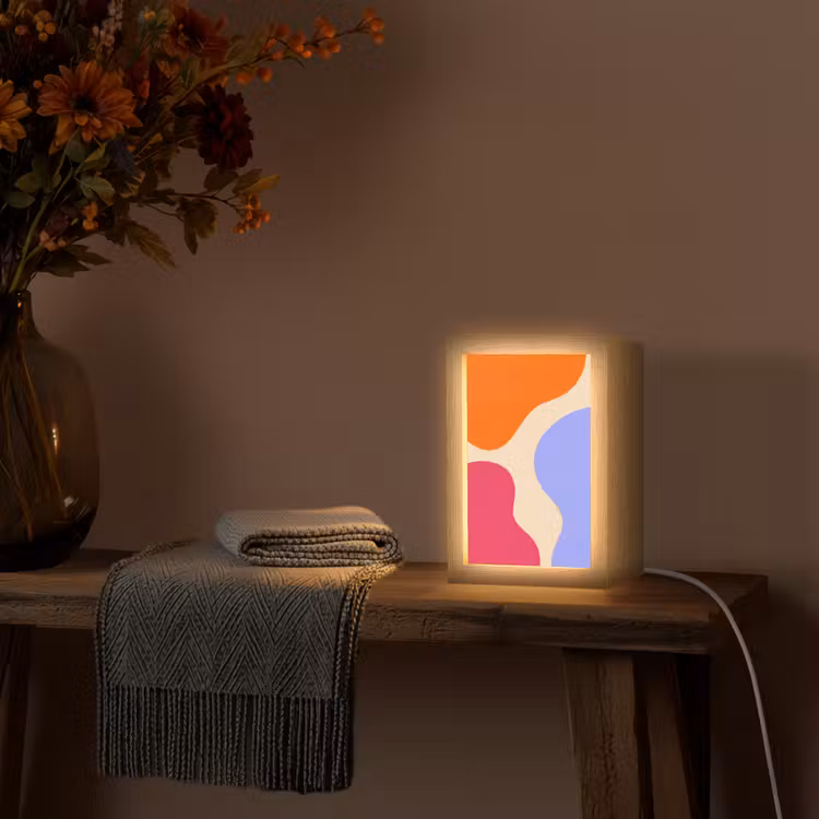 Personalisierte Lightbox - Zusammenfassung – Organische Formen – Design – Modern – Farbenfroh — 3
