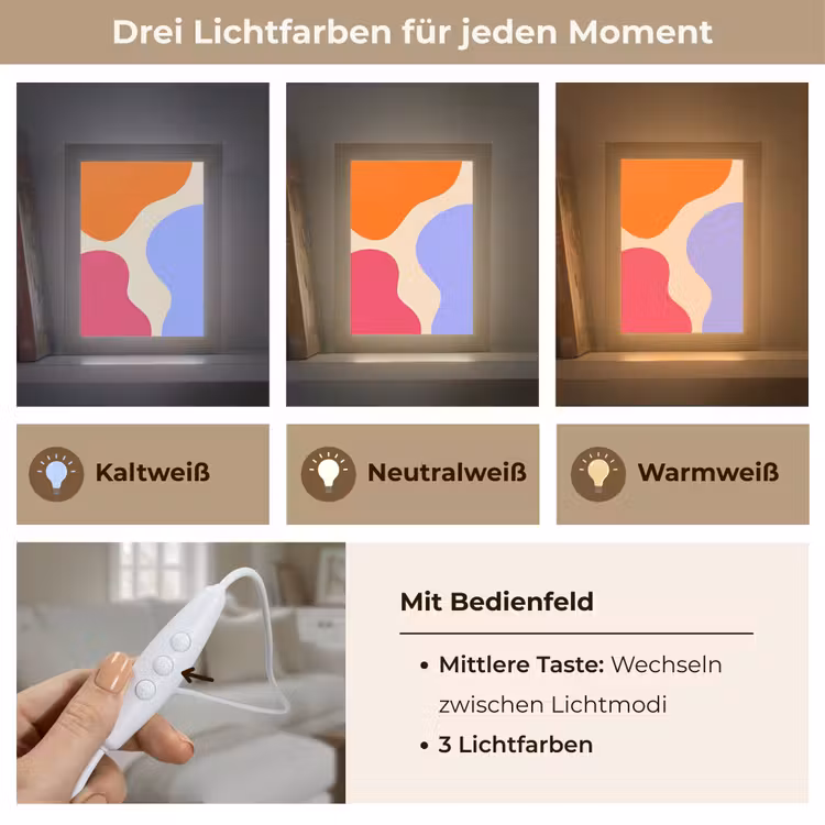 Personalisierte Lightbox - Zusammenfassung – Organische Formen – Design – Modern – Farbenfroh — 7