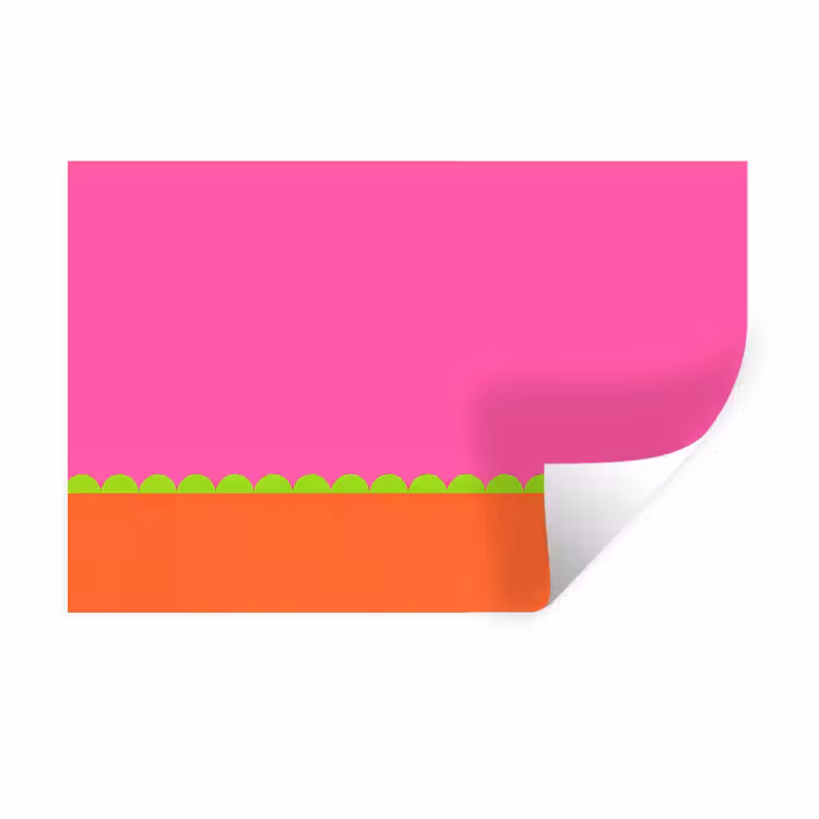 Wandtattoo – Zusammenfassung – Geometrisch – Farbblöcke – Rosa – Orange — 1