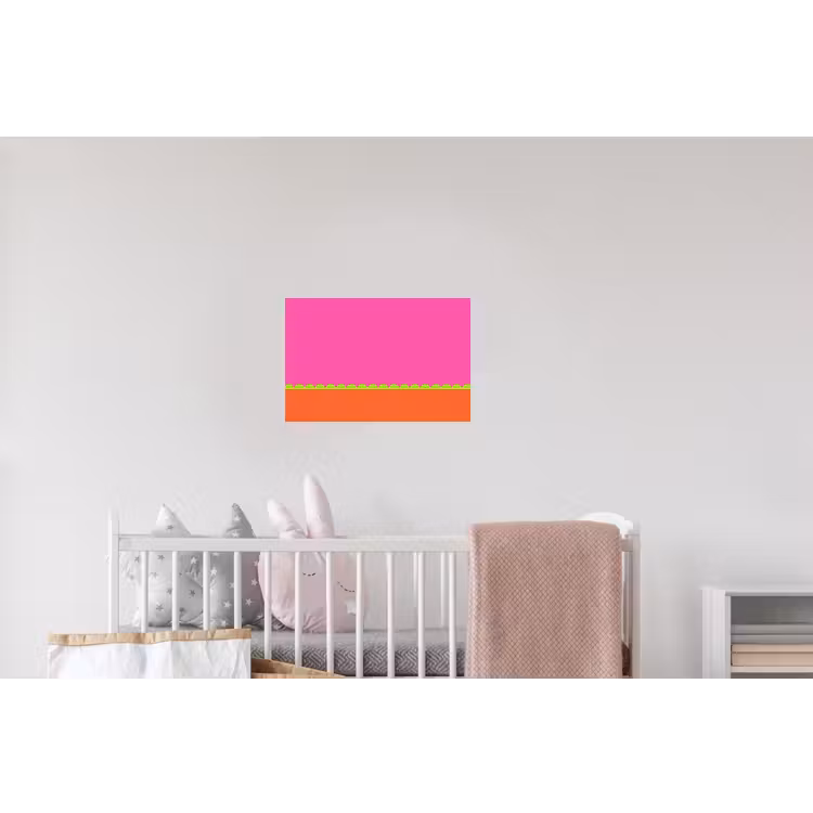 Wandtattoo – Zusammenfassung – Geometrisch – Farbblöcke – Rosa – Orange — 5