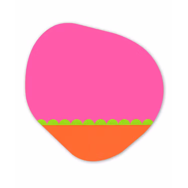 Forexbild Organische Form - Zusammenfassung – Geometrisch – Farbblöcke – Rosa – Orange — 1