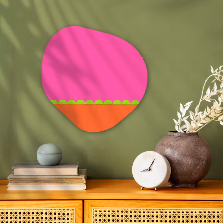 Forexbild Organische Form - Zusammenfassung – Geometrisch – Farbblöcke – Rosa – Orange — 2