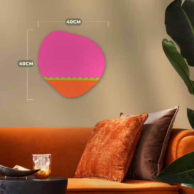 Forexbild Organische Form - Zusammenfassung – Geometrisch – Farbblöcke – Rosa – Orange — 4