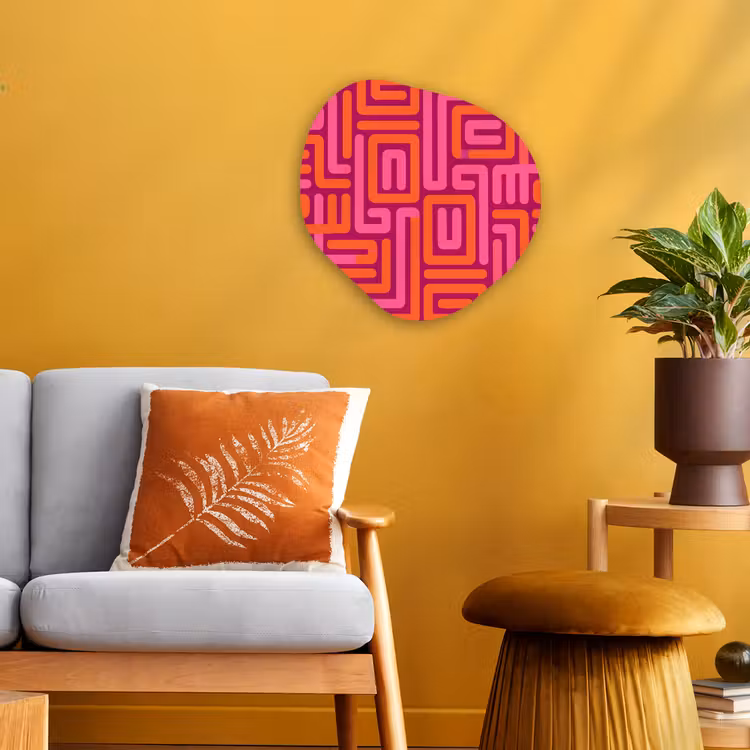 Forexbild Organische Form - Zusammenfassung – Muster – Linien – Rosa – Orange — 3