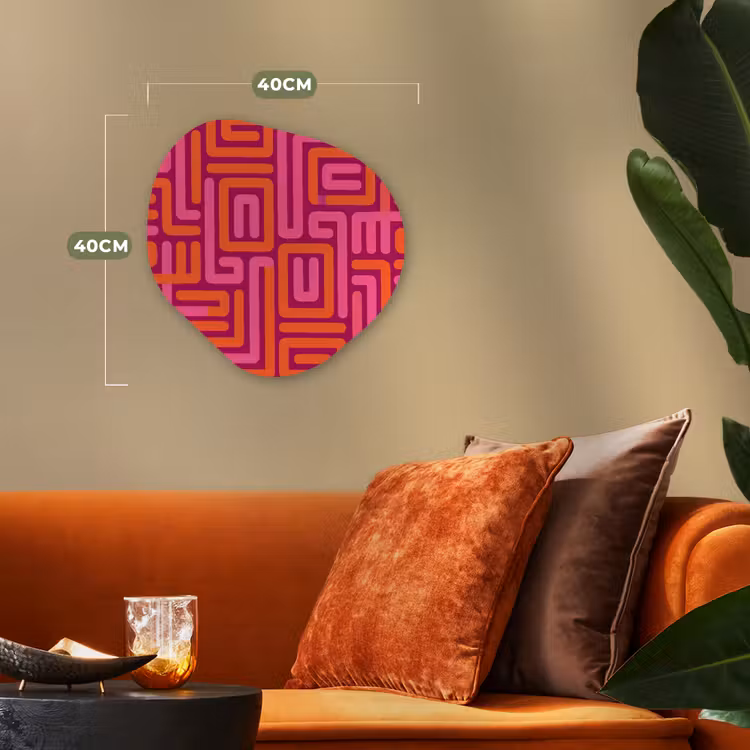 Forexbild Organische Form - Zusammenfassung – Muster – Linien – Rosa – Orange — 4