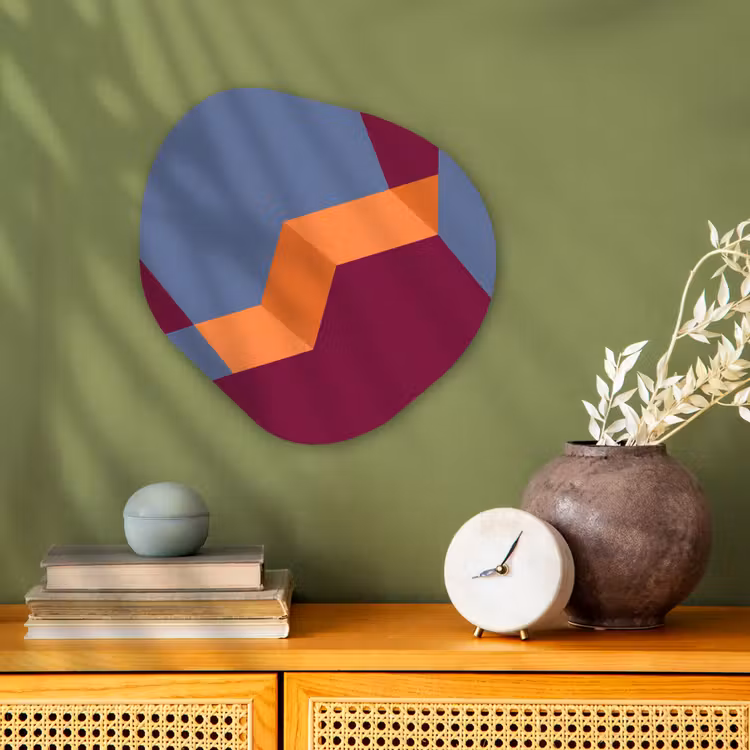 Forexbild Organische Form - Zusammenfassung – Formen – Modern – Blau – Orange — 2