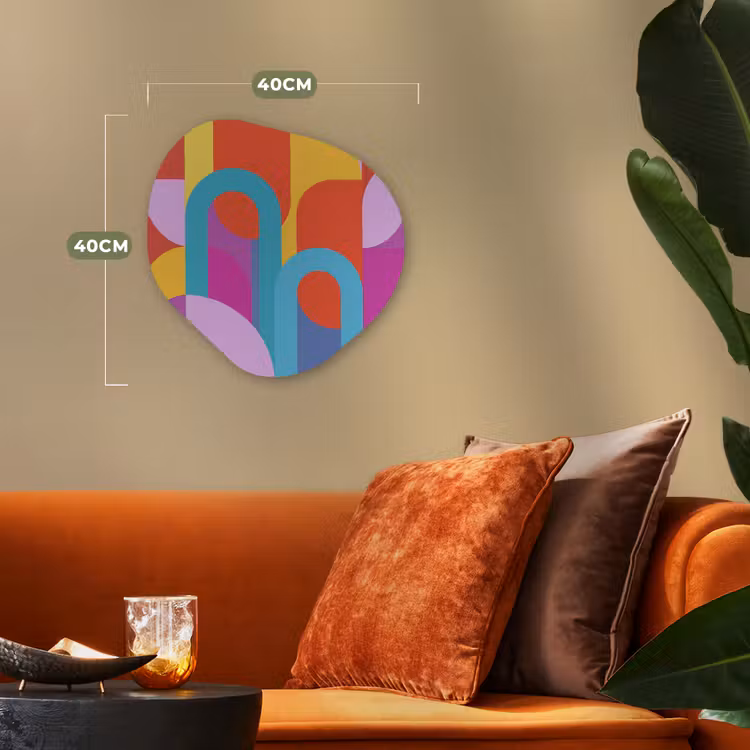 Forexbild Organische Form - Zusammenfassung – Geometrie – Farbenfroh – Modern – Kunst — 4
