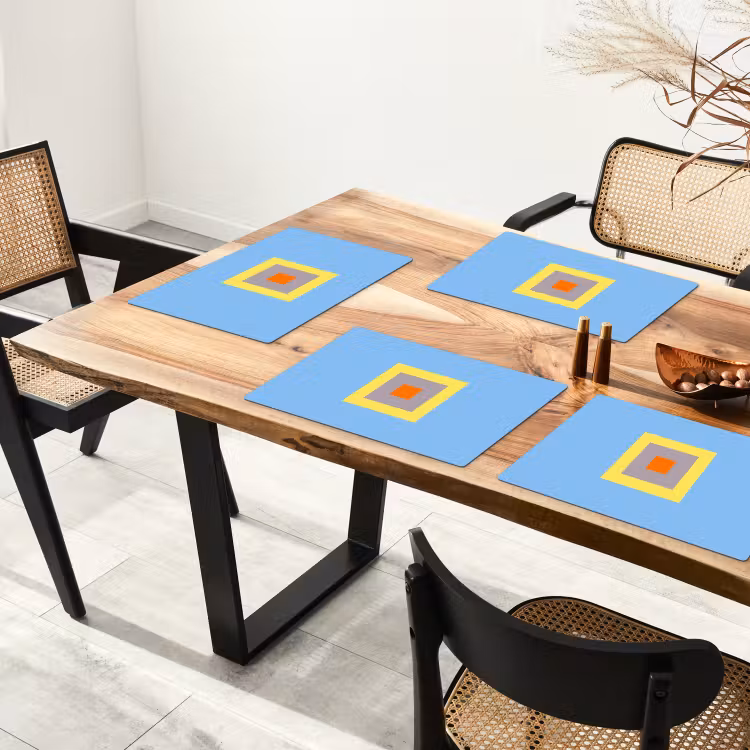 Tischset - 6 Stück - Abstrakt – Geometrisch – Farbenfroh – Modern – Formen — 4