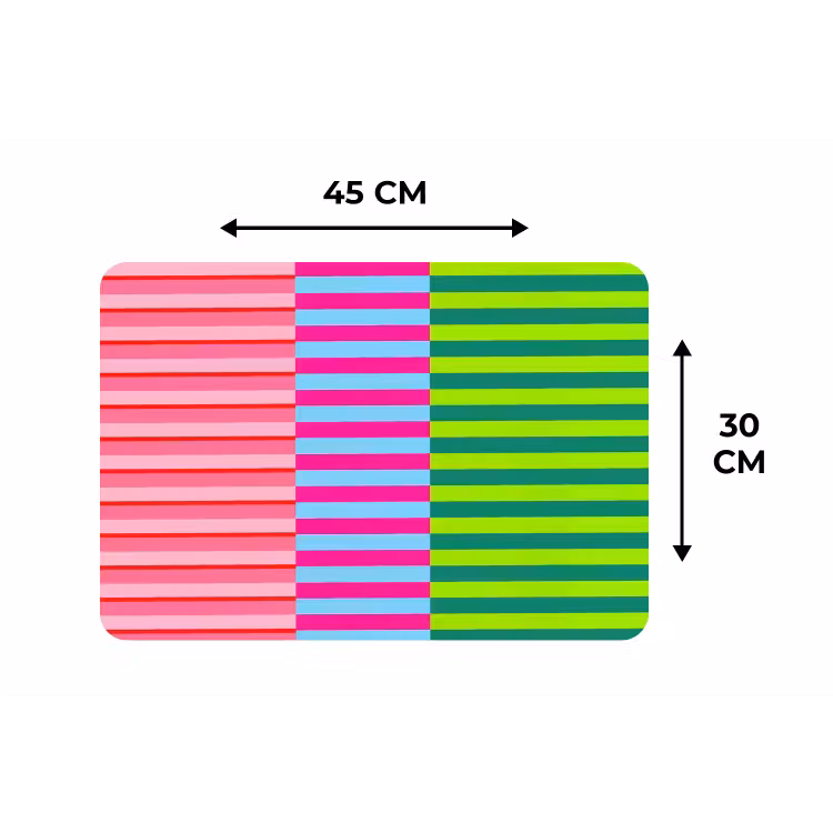 Tischset - 6 Stück - Muster – Streifen – Modern – Abstrakt – Bunt — 3