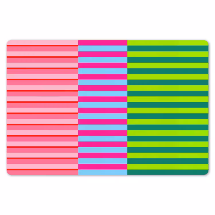 Tischset - 6 Stück - Muster – Streifen – Modern – Abstrakt – Bunt — 6