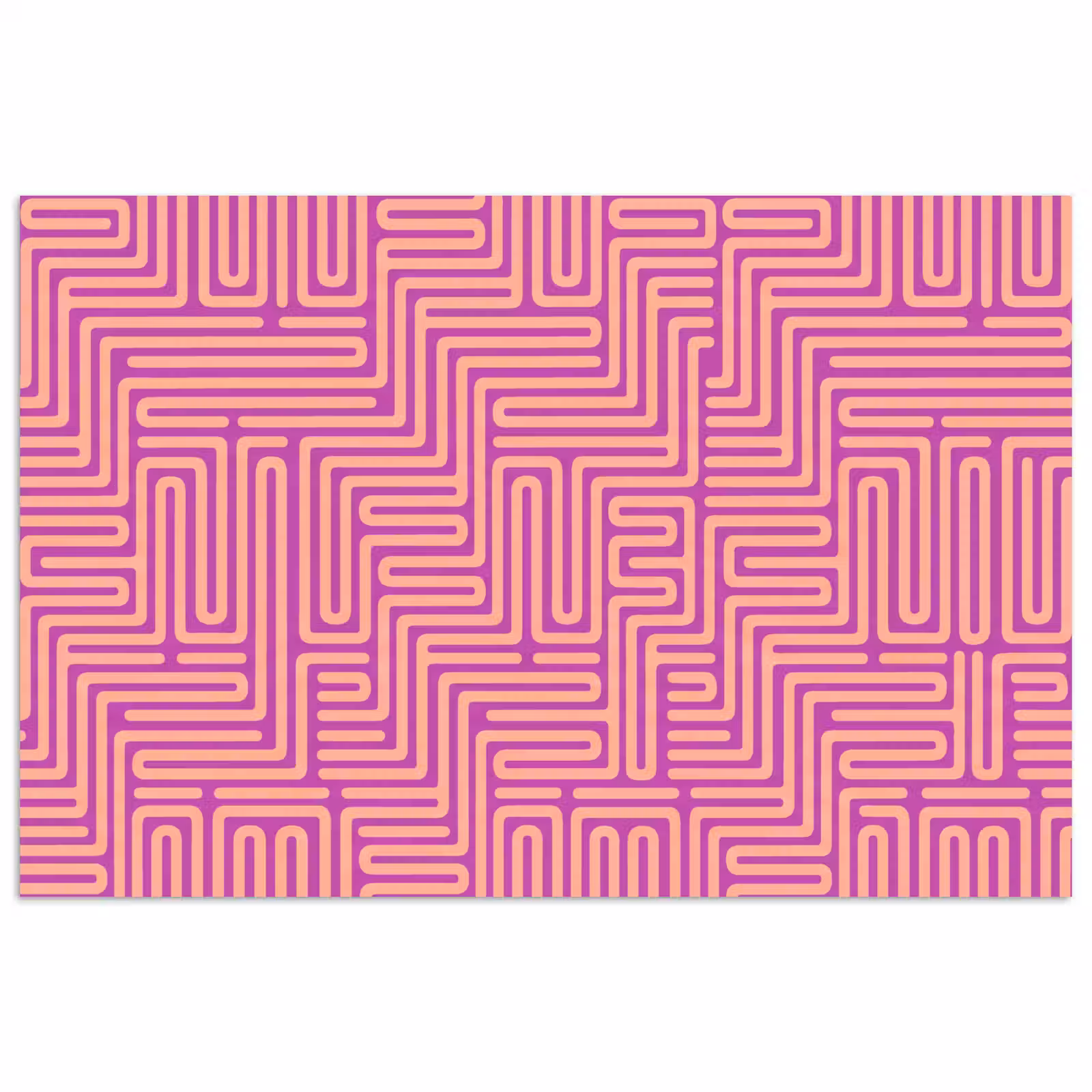 Poster - Muster – Linien – Abstrakt – Modern – Lila — 1