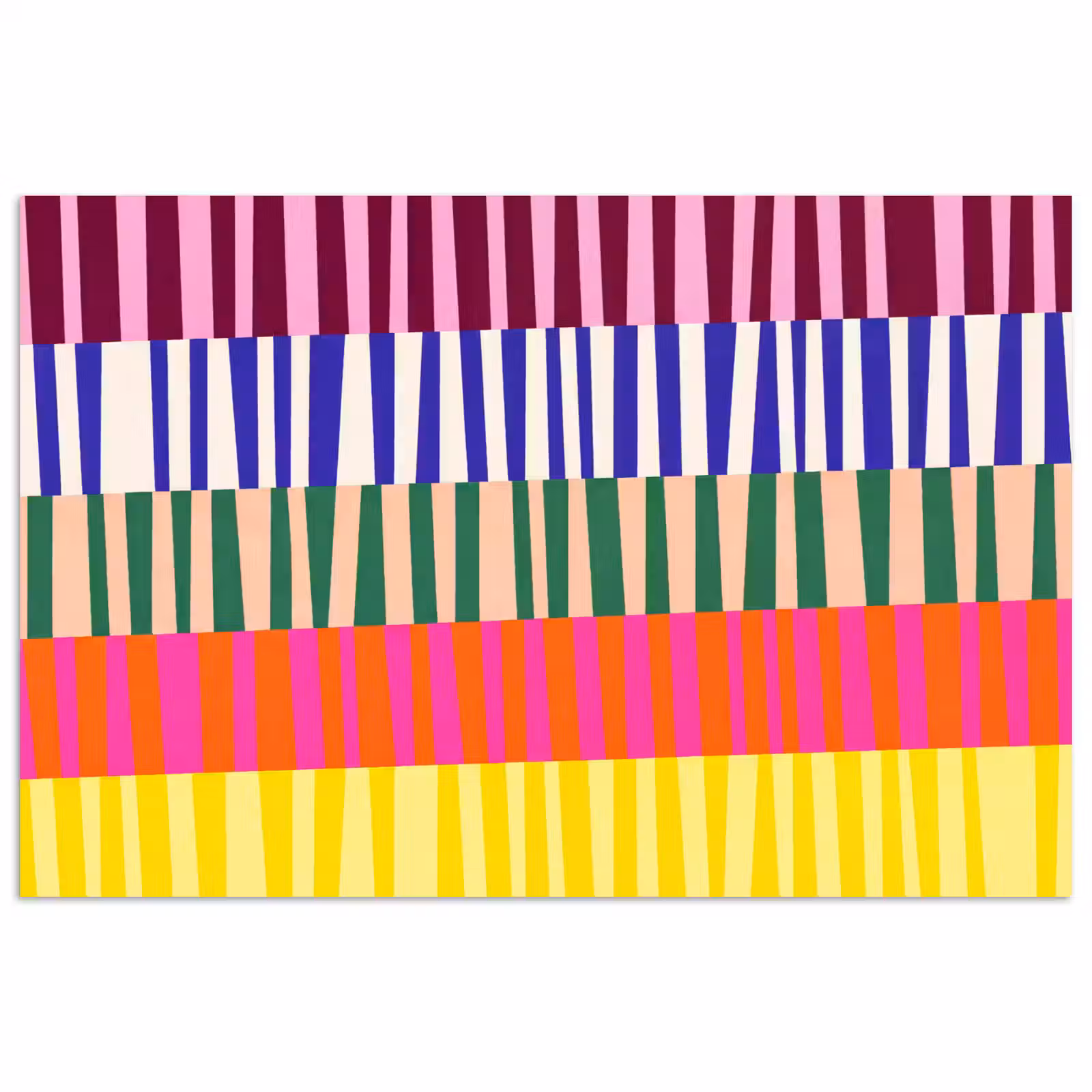 Poster - Muster – Streifen – Abstrakt – Modern – Farbenfroh — 1