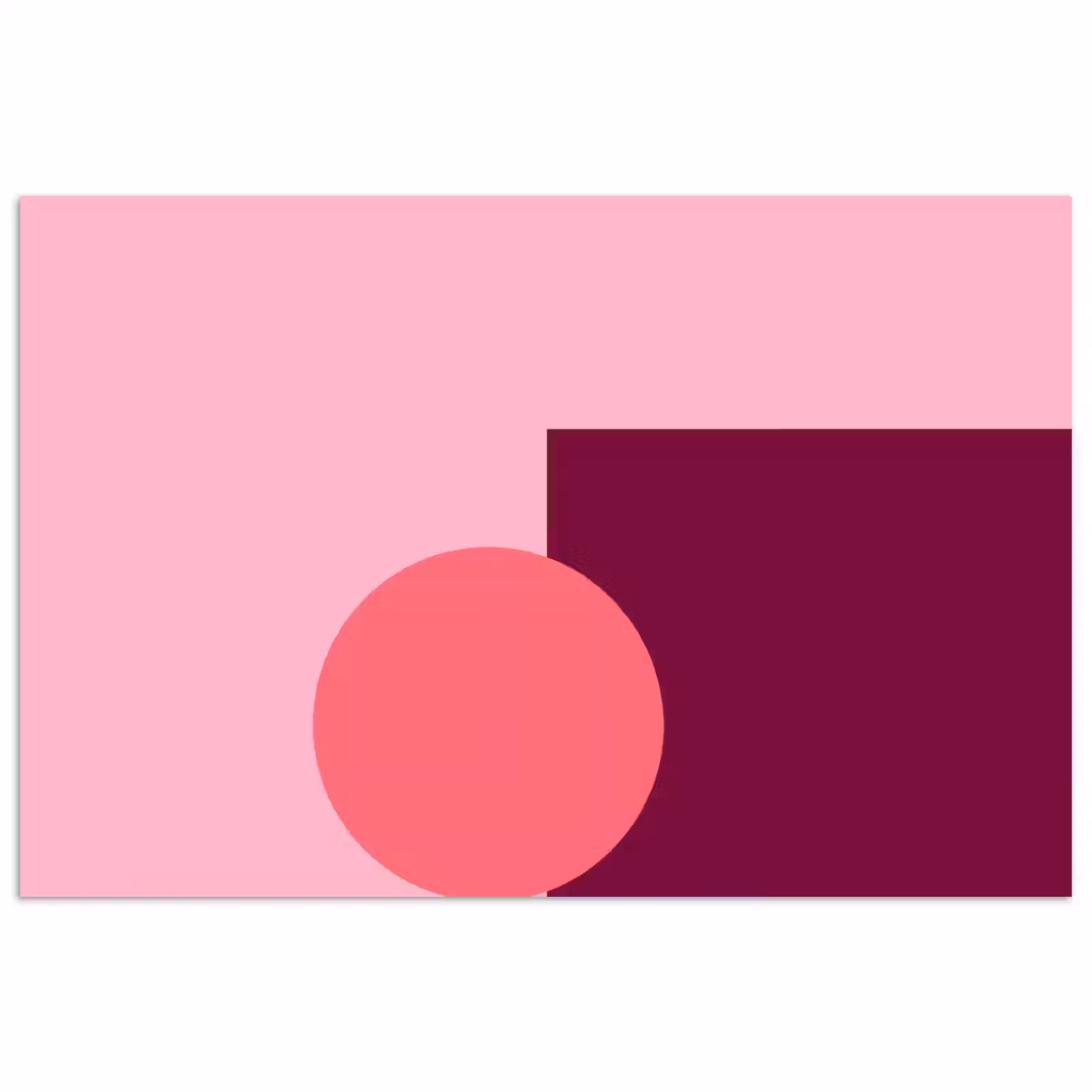 Poster - Zusammenfassung – Formen – Rosa – Modern – Design — 1