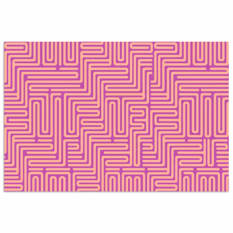 Poster - Muster – Linien – Abstrakt – Modern – Lila — 1