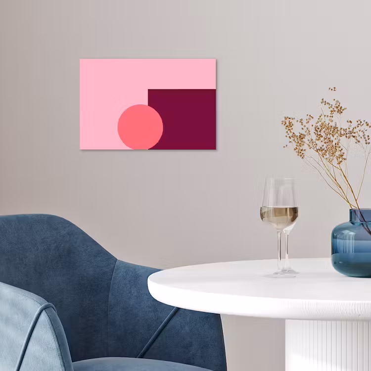 Poster - Zusammenfassung – Formen – Rosa – Modern – Design — 4