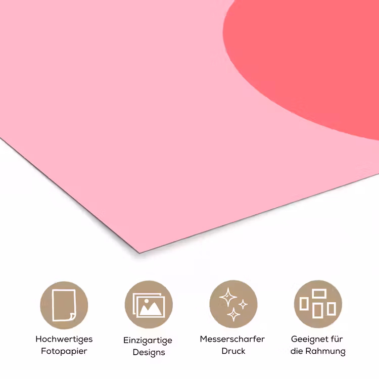 Poster - Zusammenfassung – Formen – Rosa – Modern – Design — 5