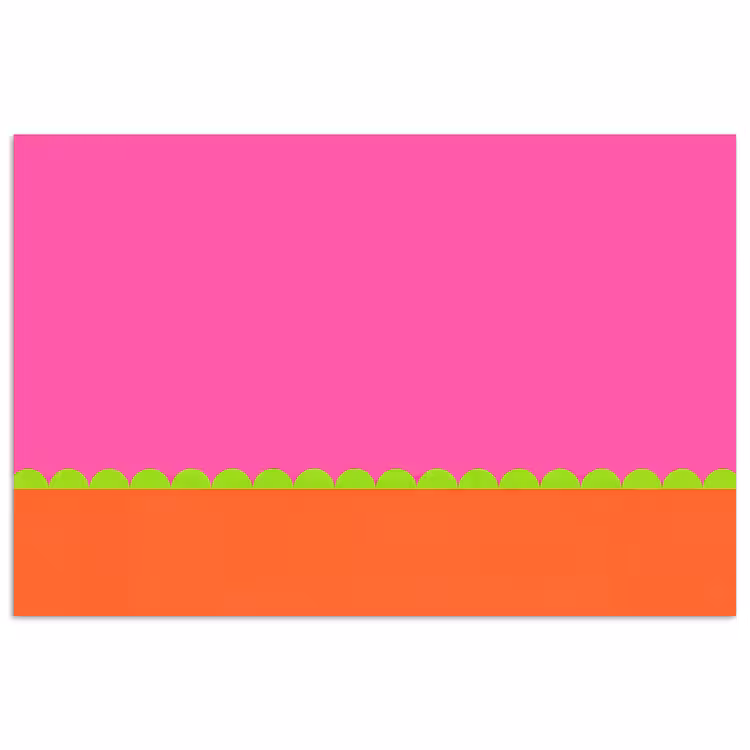 Poster - Zusammenfassung – Geometrisch – Farbblöcke – Rosa – Orange — 1