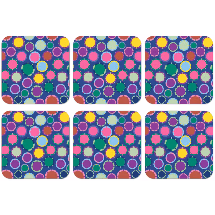 Untersetzer - Muster – Kreise – Abstrakt – Bunt — 1