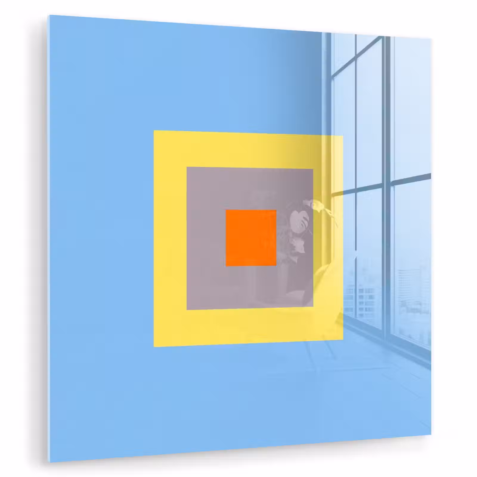 Glasbild - Abstrakt – Geometrisch – Farbenfroh – Modern – Formen — 1