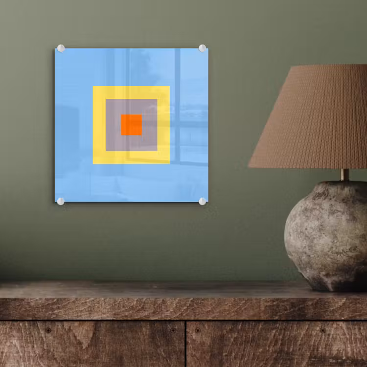 Glasbild - Abstrakt – Geometrisch – Farbenfroh – Modern – Formen — 4