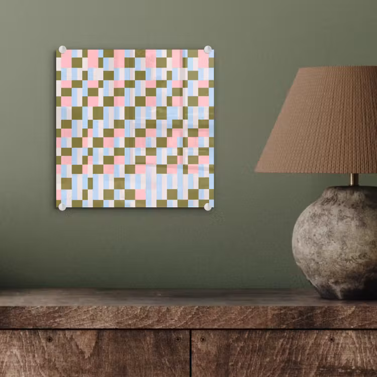 Glasbild - Muster – Geometrisch – Abstrakt – Farbenfroh – Modern — 4
