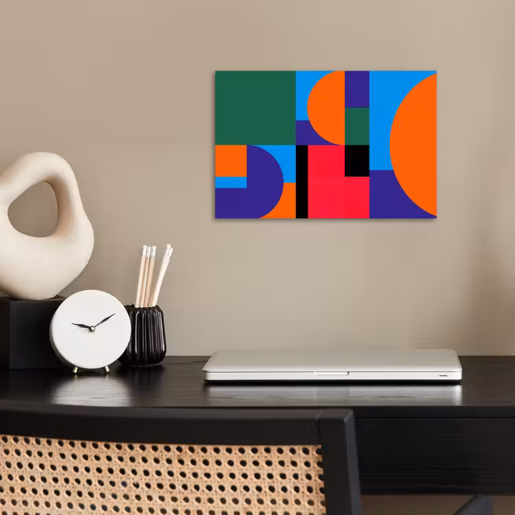 Poster - Geometrisch – Abstrakt – Formen – Farbenfroh – Modern — 2
