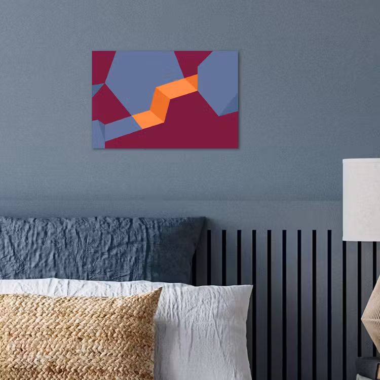 Poster - Zusammenfassung – Formen – Modern – Blau – Orange — 3