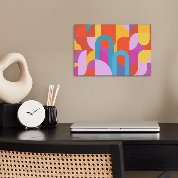 Poster - Zusammenfassung – Geometrie – Farbenfroh – Modern – Kunst — 2