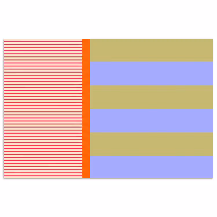 Poster - Zusammenfassung – Geometrie – Streifen – Blöcke – Rot — 1