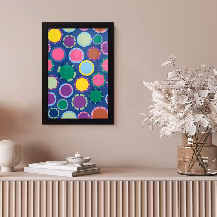 Bilder mit Rahmen - Muster – Kreise – Abstrakt – Bunt — 4