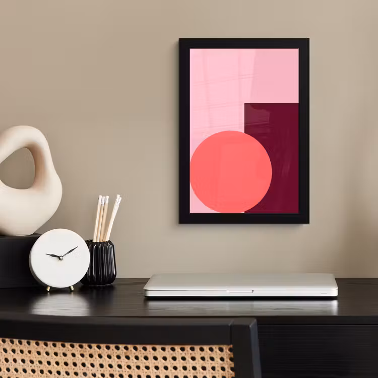 Bilder mit Rahmen - Zusammenfassung – Formen – Rosa – Modern – Design — 2