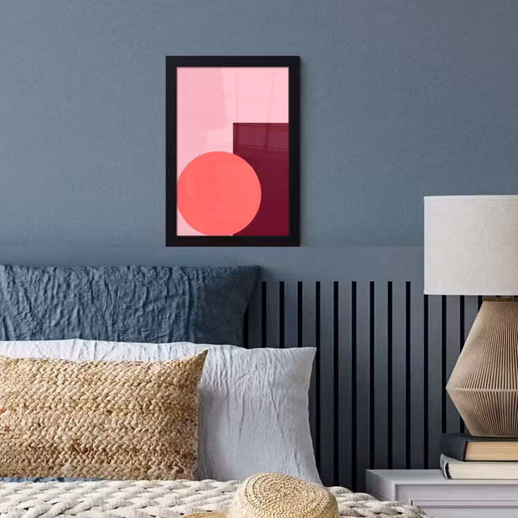 Bilder mit Rahmen - Zusammenfassung – Formen – Rosa – Modern – Design — 3