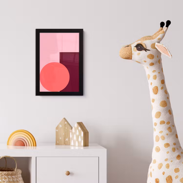Bilder mit Rahmen - Zusammenfassung – Formen – Rosa – Modern – Design — 5