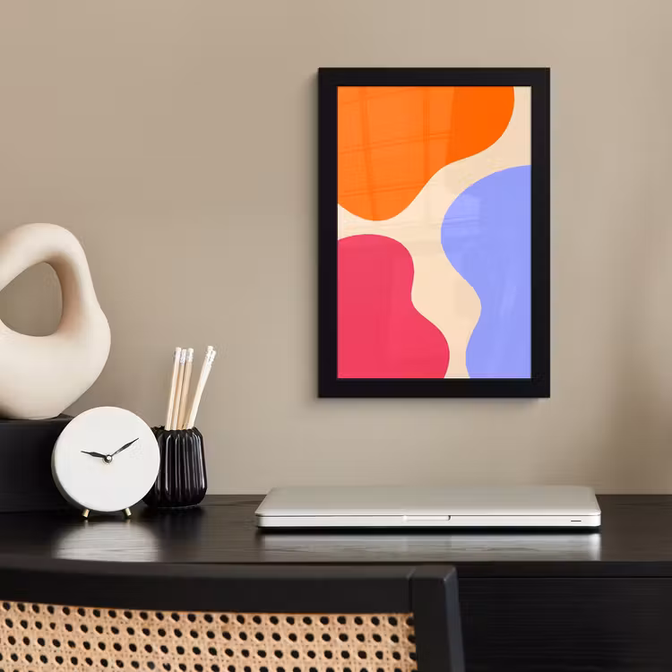 Bilder mit Rahmen - Zusammenfassung – Organische Formen – Design – Modern – Farbenfroh — 2