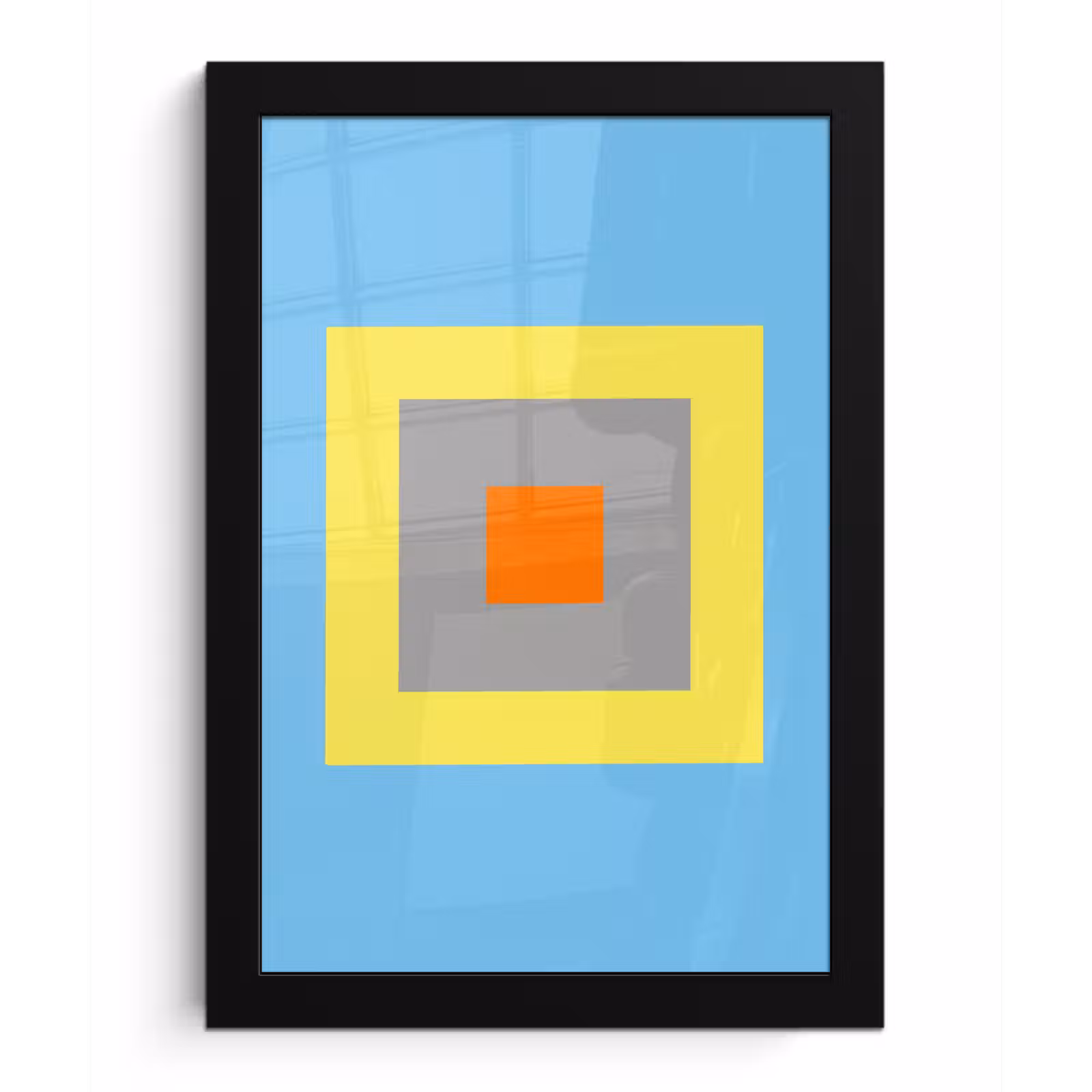 Bilder mit Rahmen - Abstrakt – Geometrisch – Farbenfroh – Modern – Formen — 1