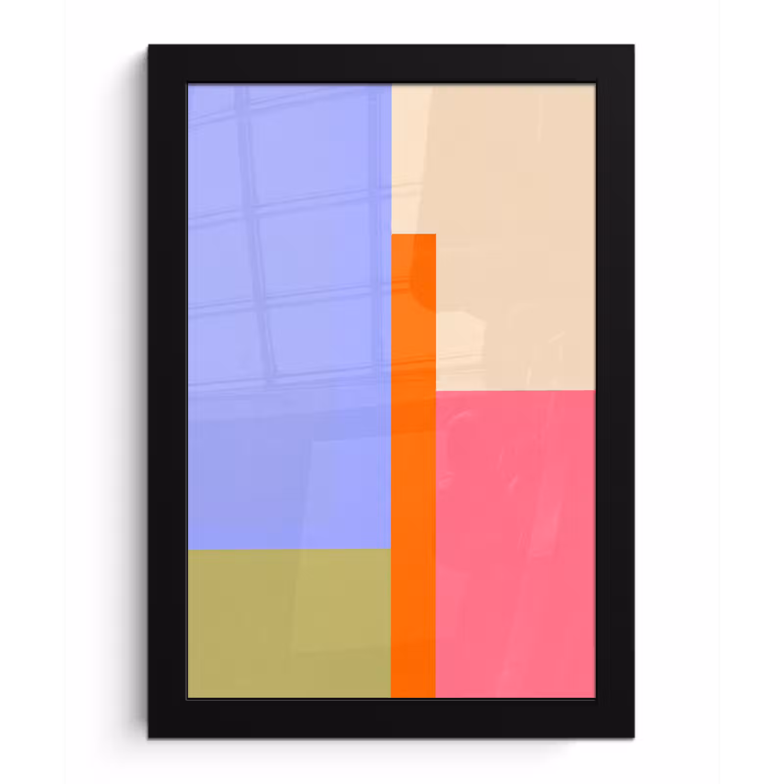 Bilder mit Rahmen - Zusammenfassung – Geometrie – Kunst – Modern – Farbenfroh — 1