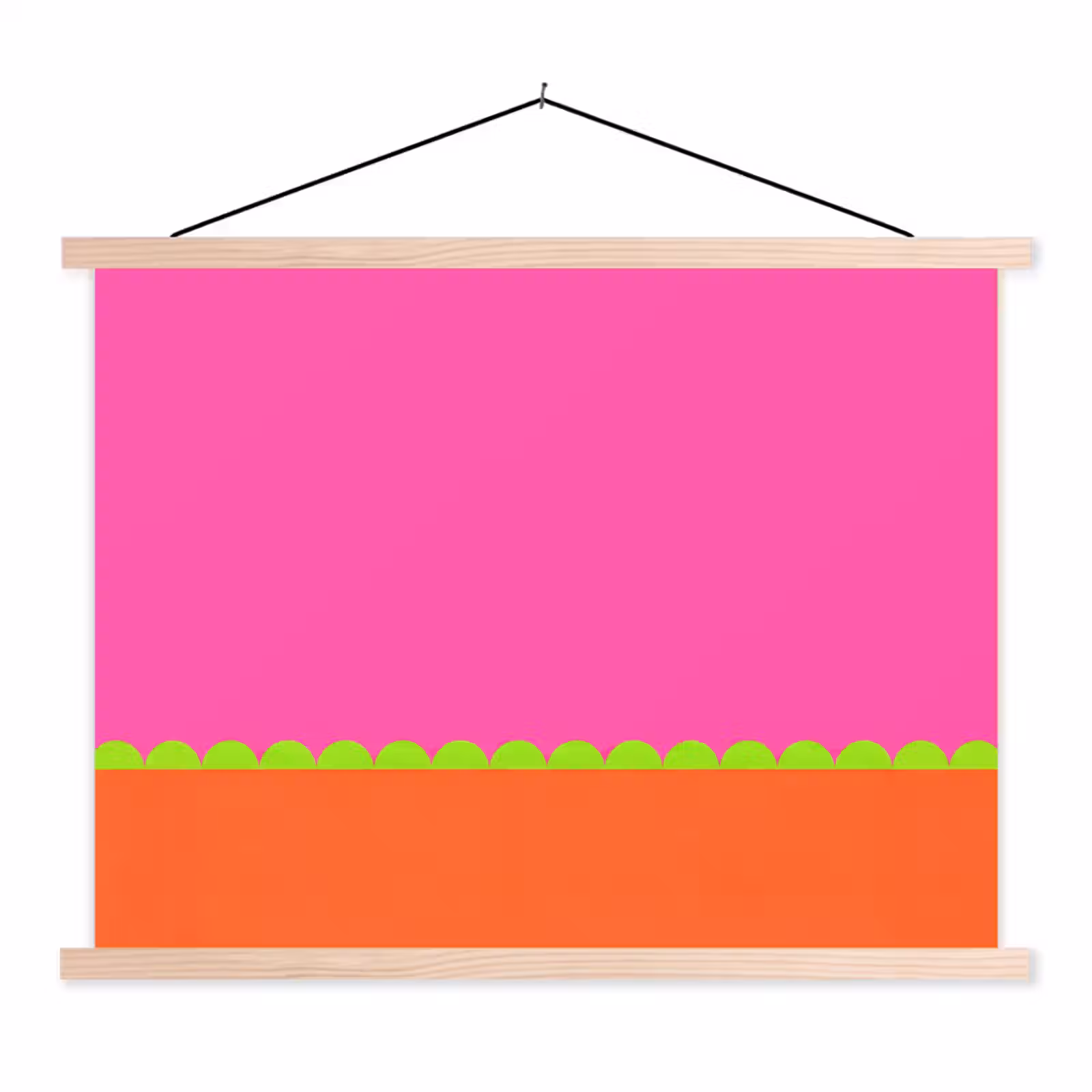 Stoffbild - Zusammenfassung – Geometrisch – Farbblöcke – Rosa – Orange — 1