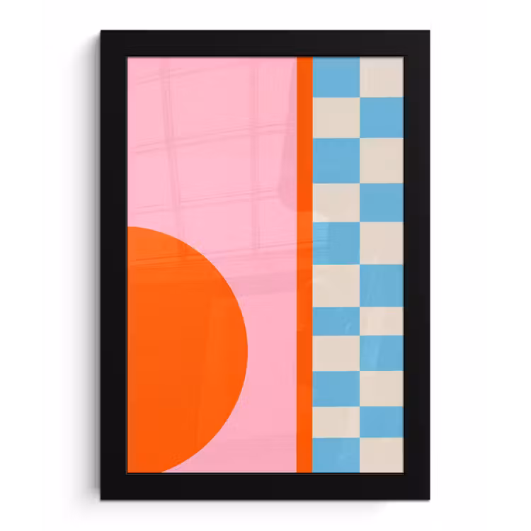 Bilder mit Rahmen - Zusammenfassung – Formen – Geometrisch – Modern – Farbenfroh — 1