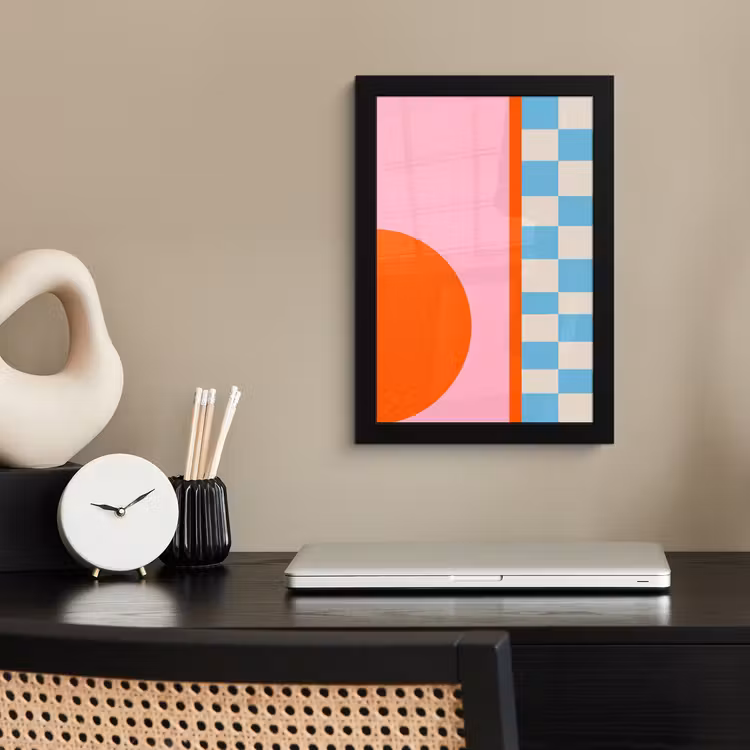 Bilder mit Rahmen - Zusammenfassung – Formen – Geometrisch – Modern – Farbenfroh — 2
